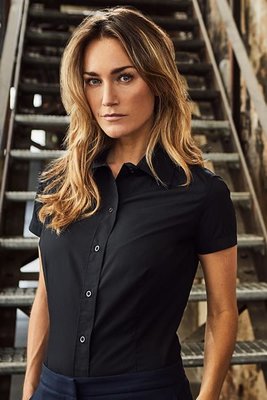 Business Women's POPLIN Hemd 1/2 Arm, 60 % Baumwolle, 40 % Polyester, 125 g/m²